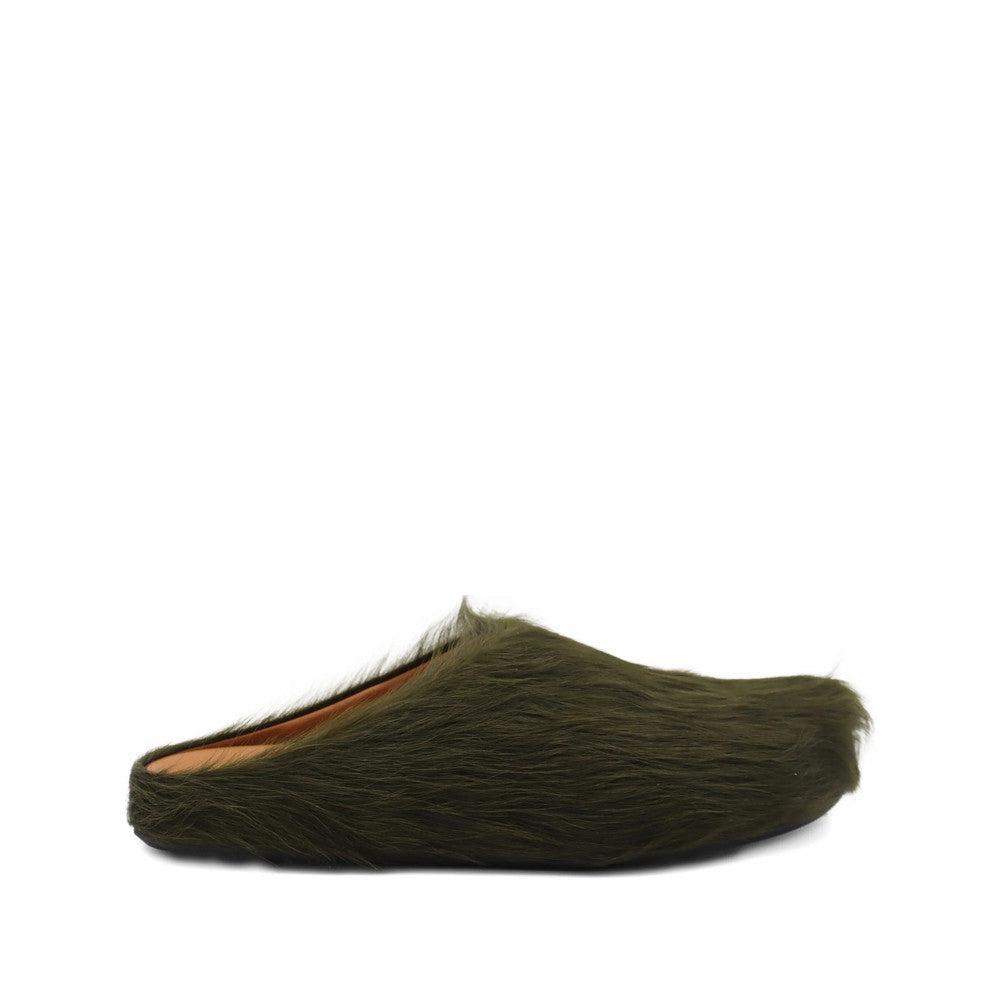Green Slip-on Mules 1