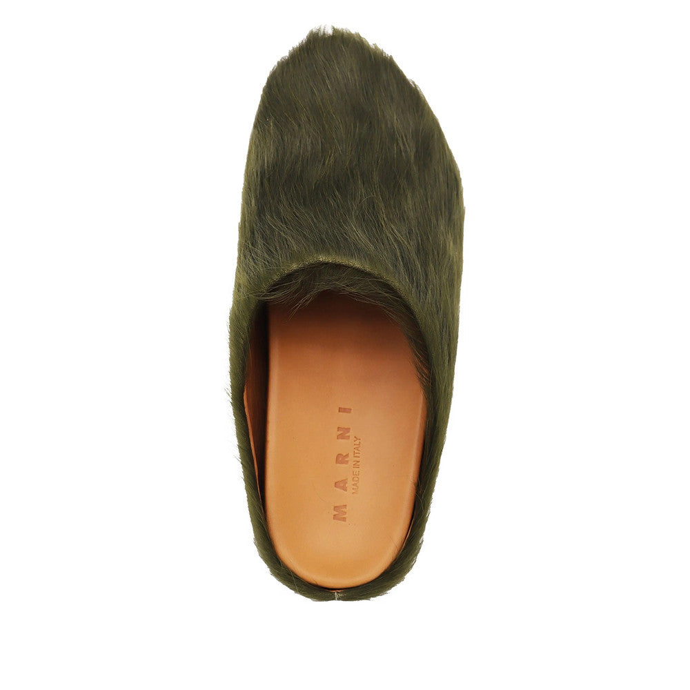 Green Slip-on Mules 2