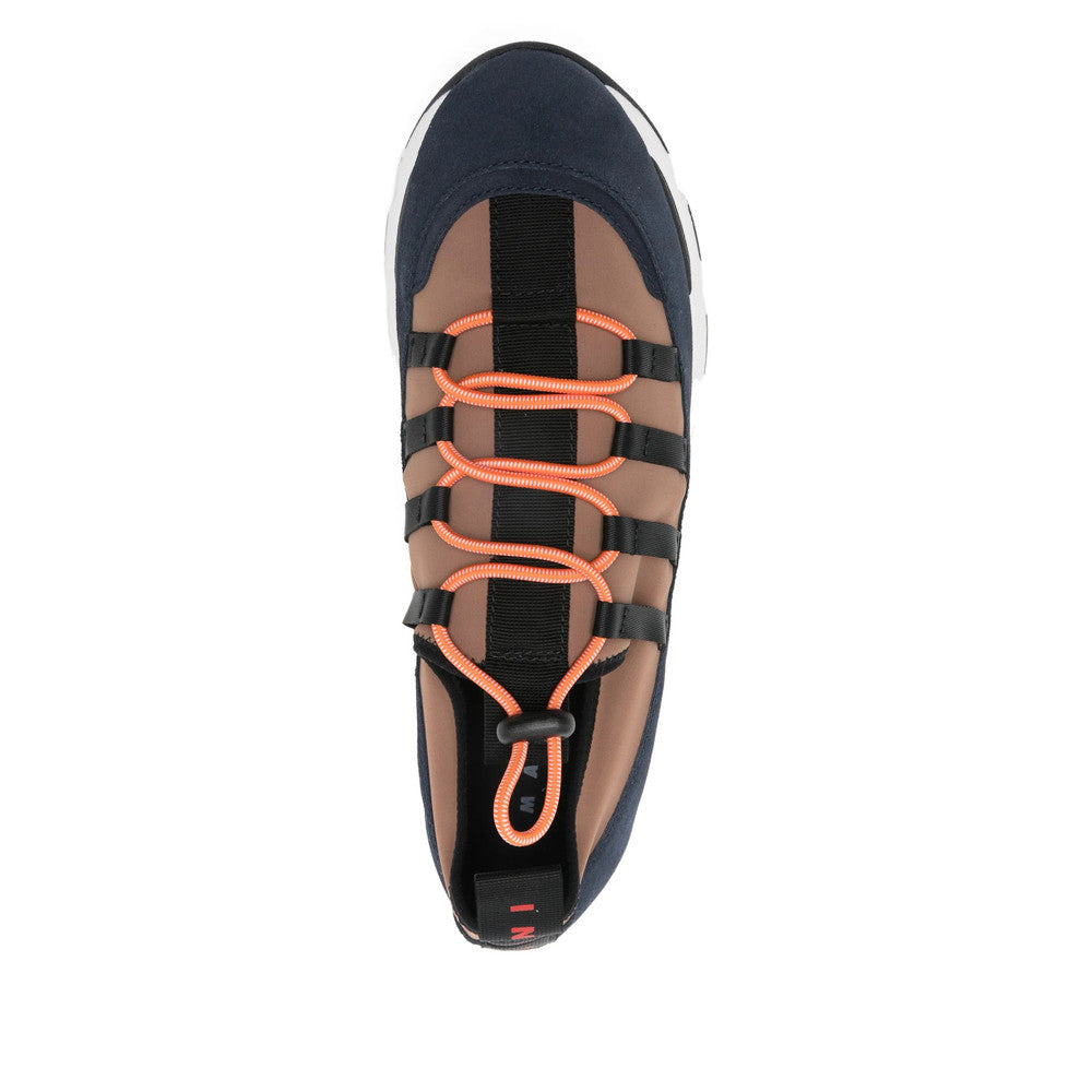 Brown Color Block Sneakers 2