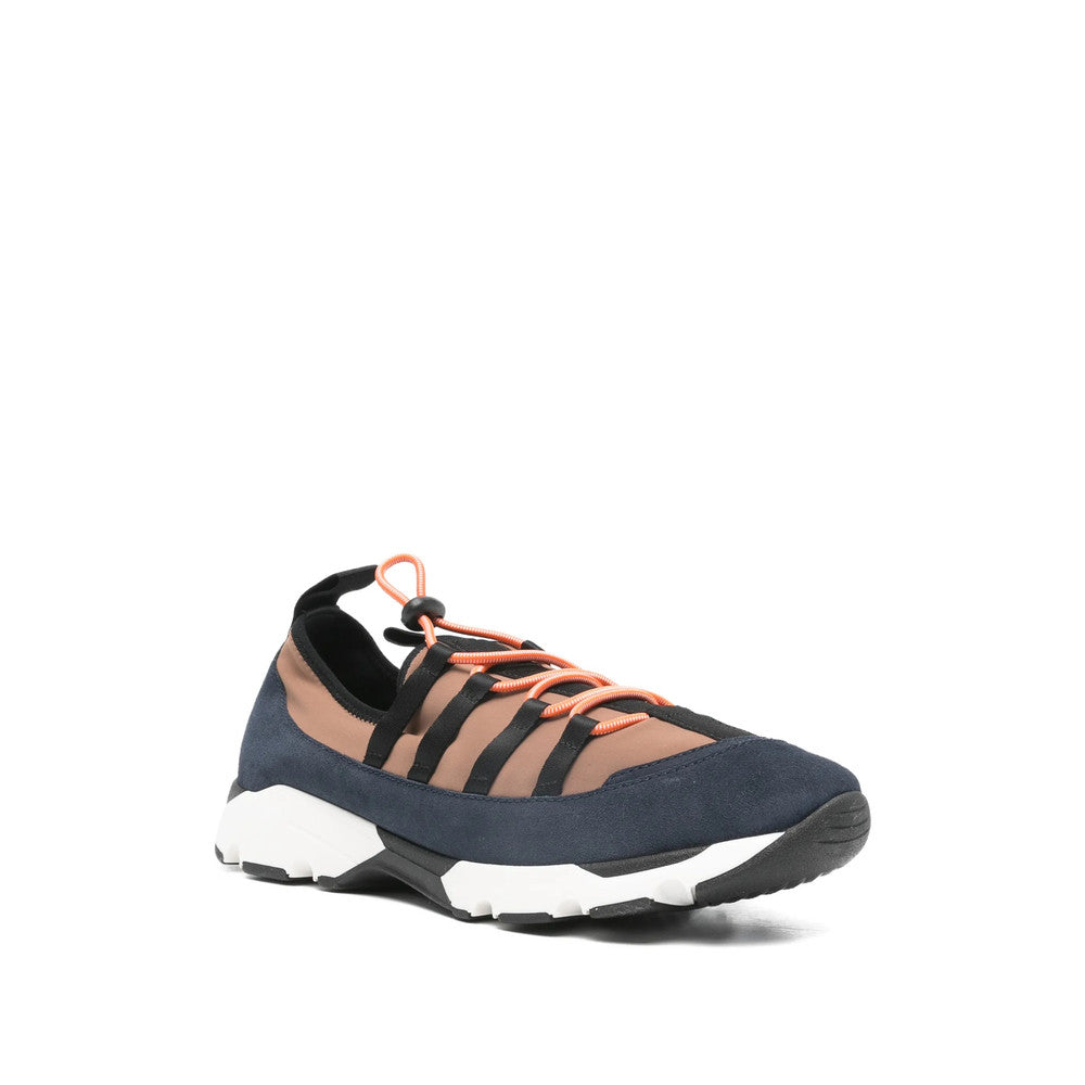Brown Color Block Sneakers 3