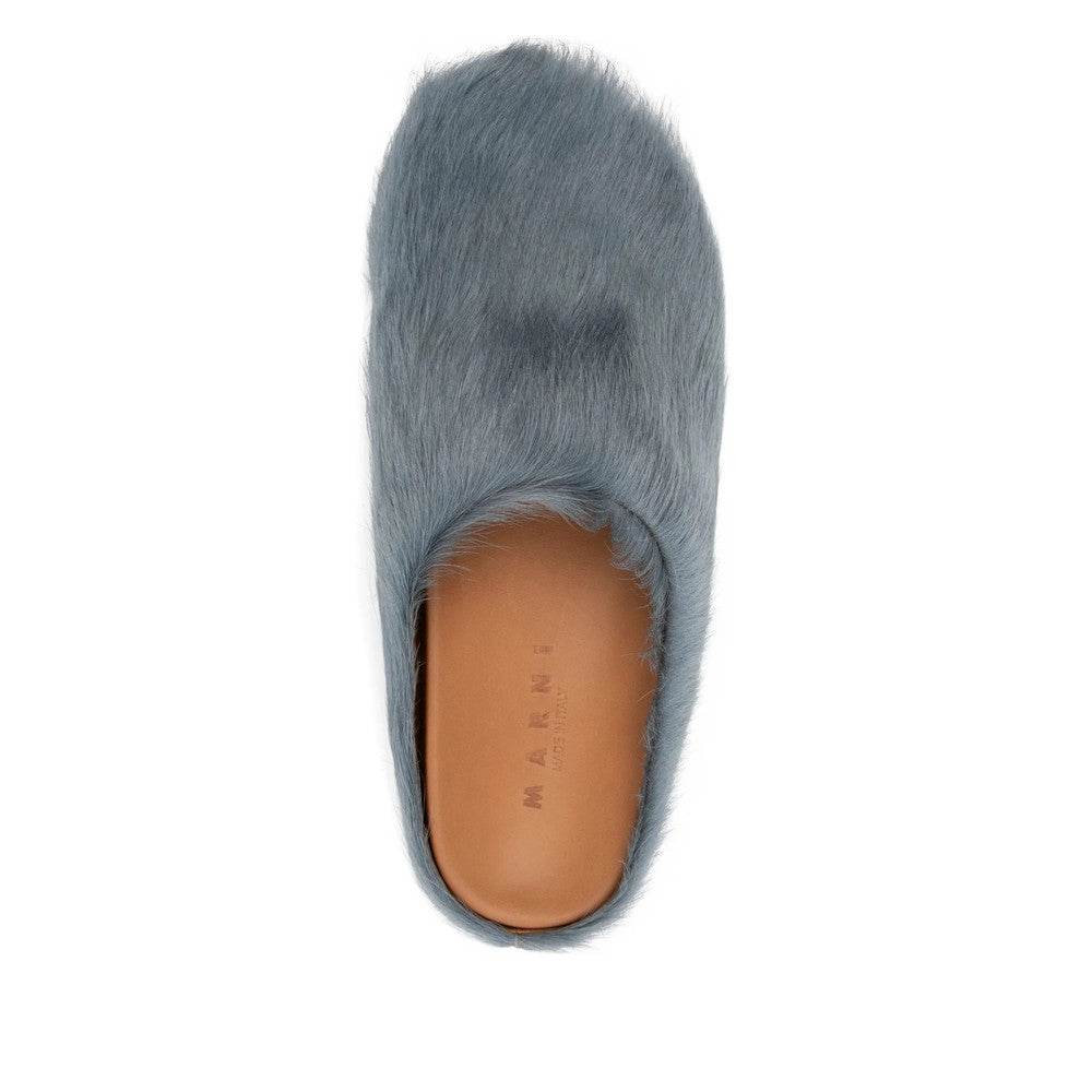 Blue Slip-on Mules 3