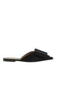 Black Maxi Bow Mules 1