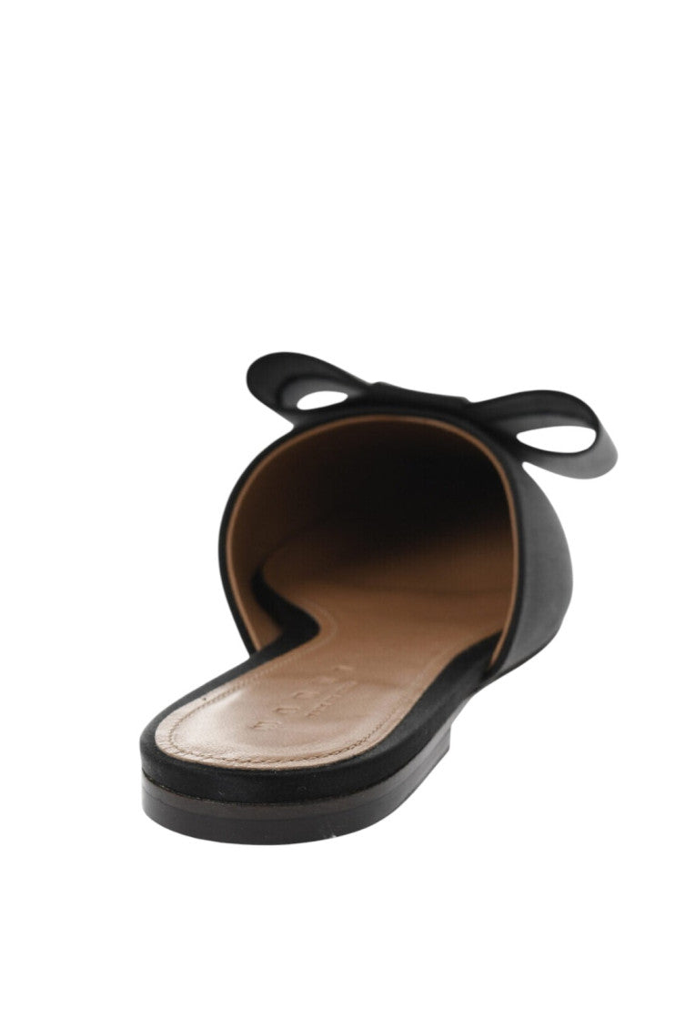 Black Maxi Bow Mules 2