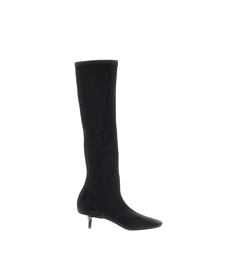 Black Knee High Boots 1