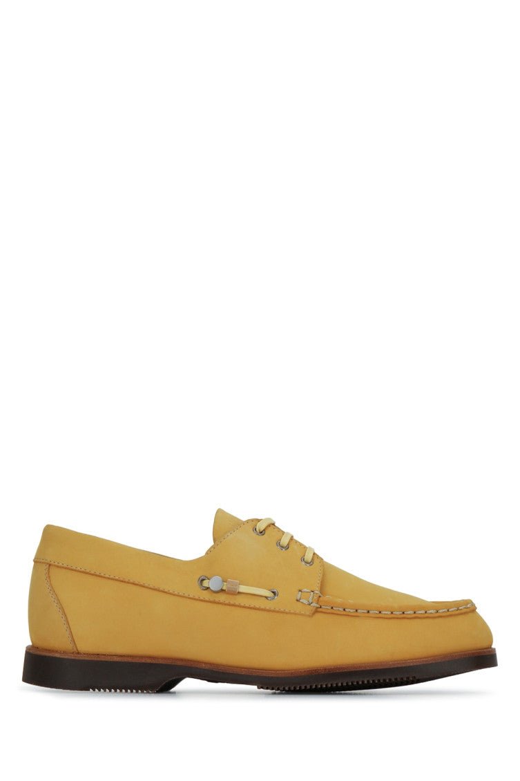 Yellow Round-toe Loafers 1