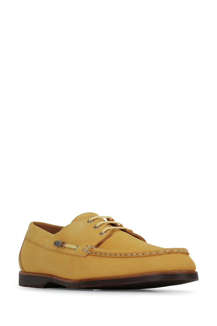 Yellow Round-toe Loafers 2