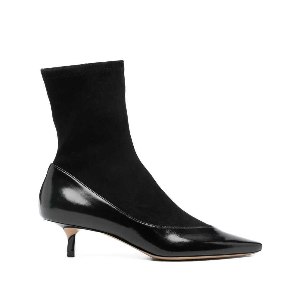 Black Tourni Leather Boots 1