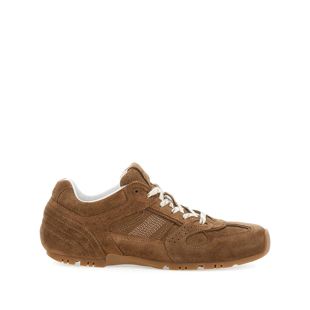 Brown Textured Subro Sneakers 1
