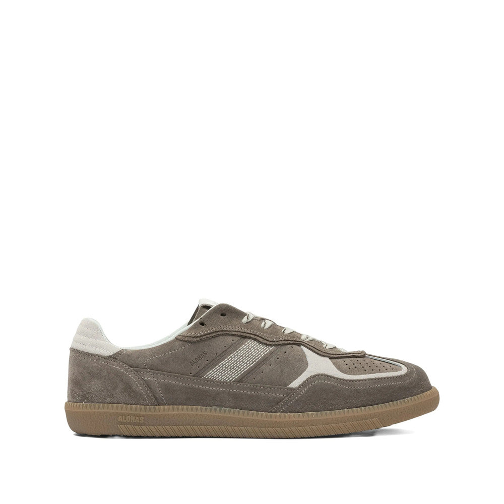 Brown Perforated Rife Sneakers 1