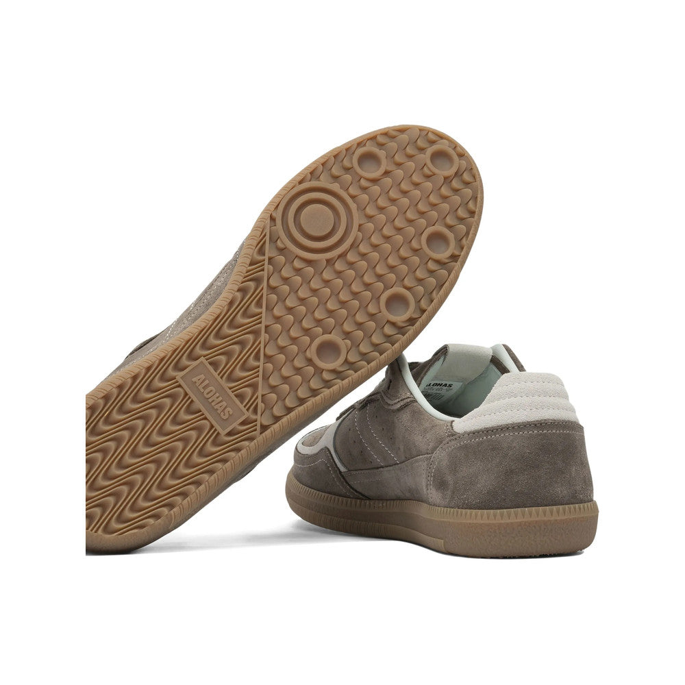 Brown Perforated Rife Sneakers 4