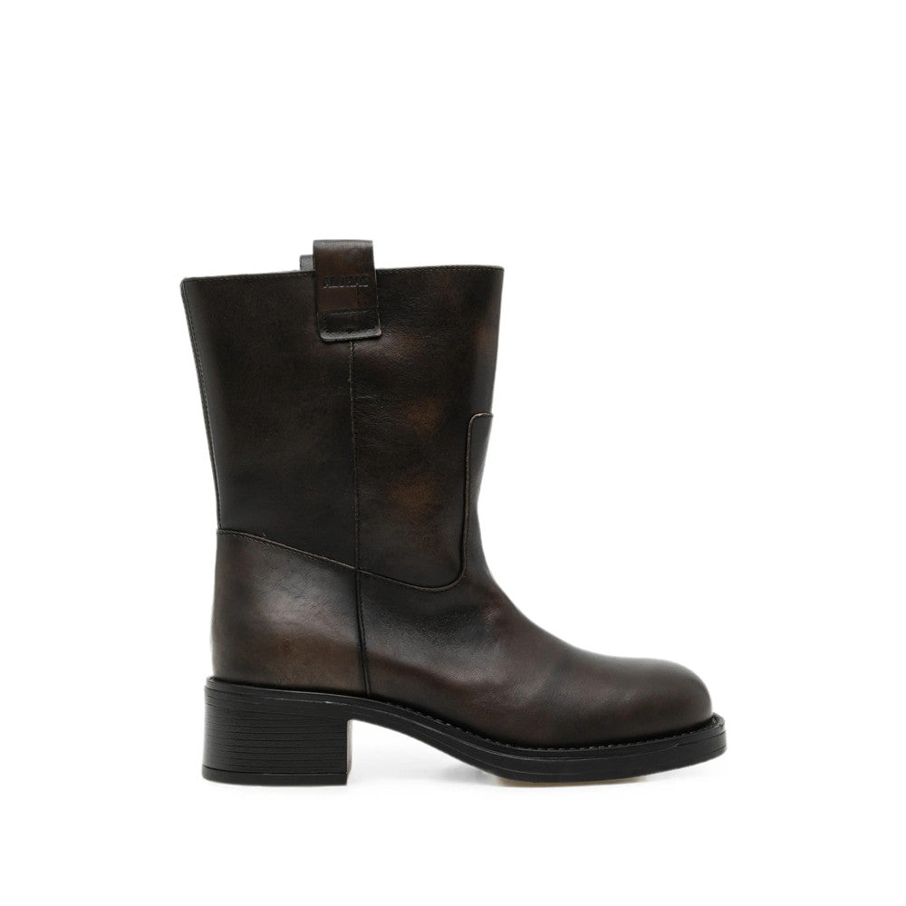 Brown Leather Cedar Boots 1