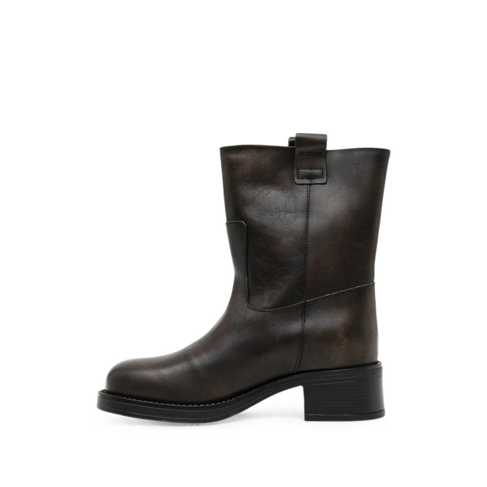 Brown Leather Cedar Boots 2