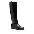 Black Leather Henry Boots 1