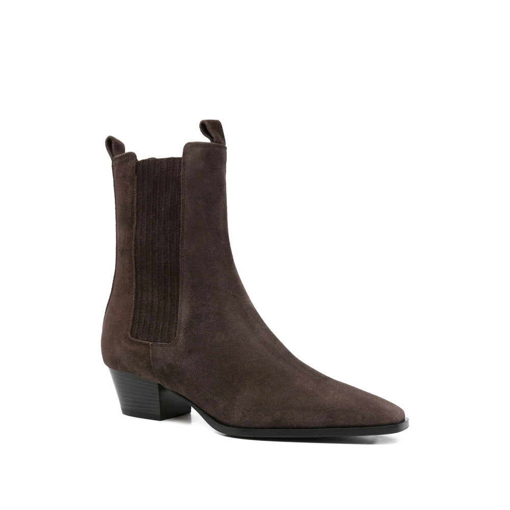 Brown Suede Agata Boots 1