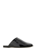 Black Leather Mules 1