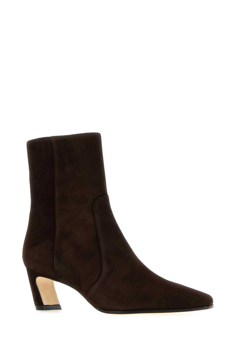 Dark Brown Suede Ankle Boots 2