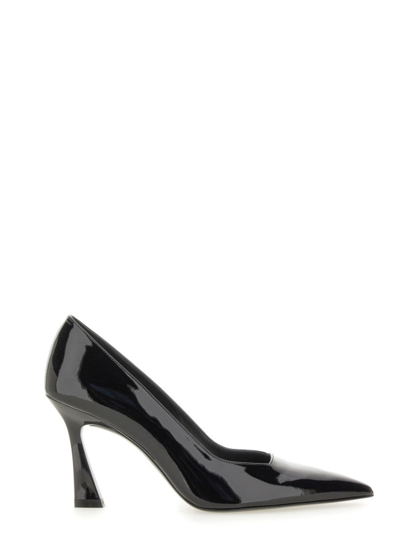 Black Leather Vinnie Pumps 1