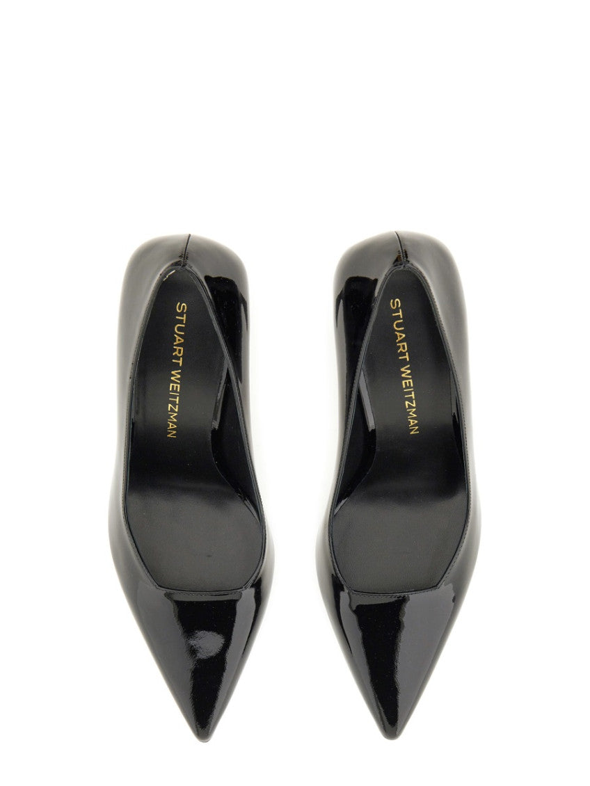 Black Leather Vinnie Pumps 5