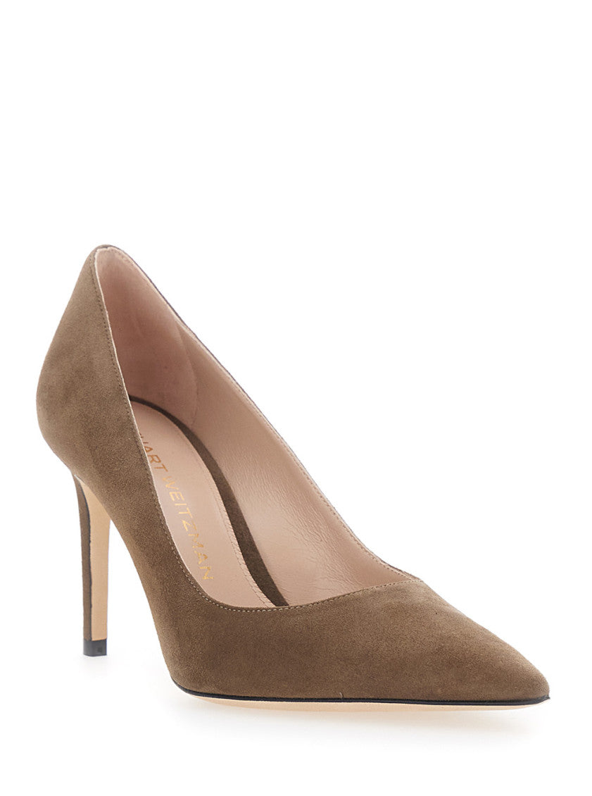 Brown Suede Pointed-toe Pumps 2