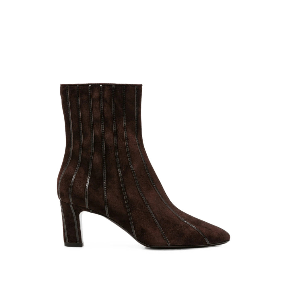 Brown Zippered Ankle Boots 2