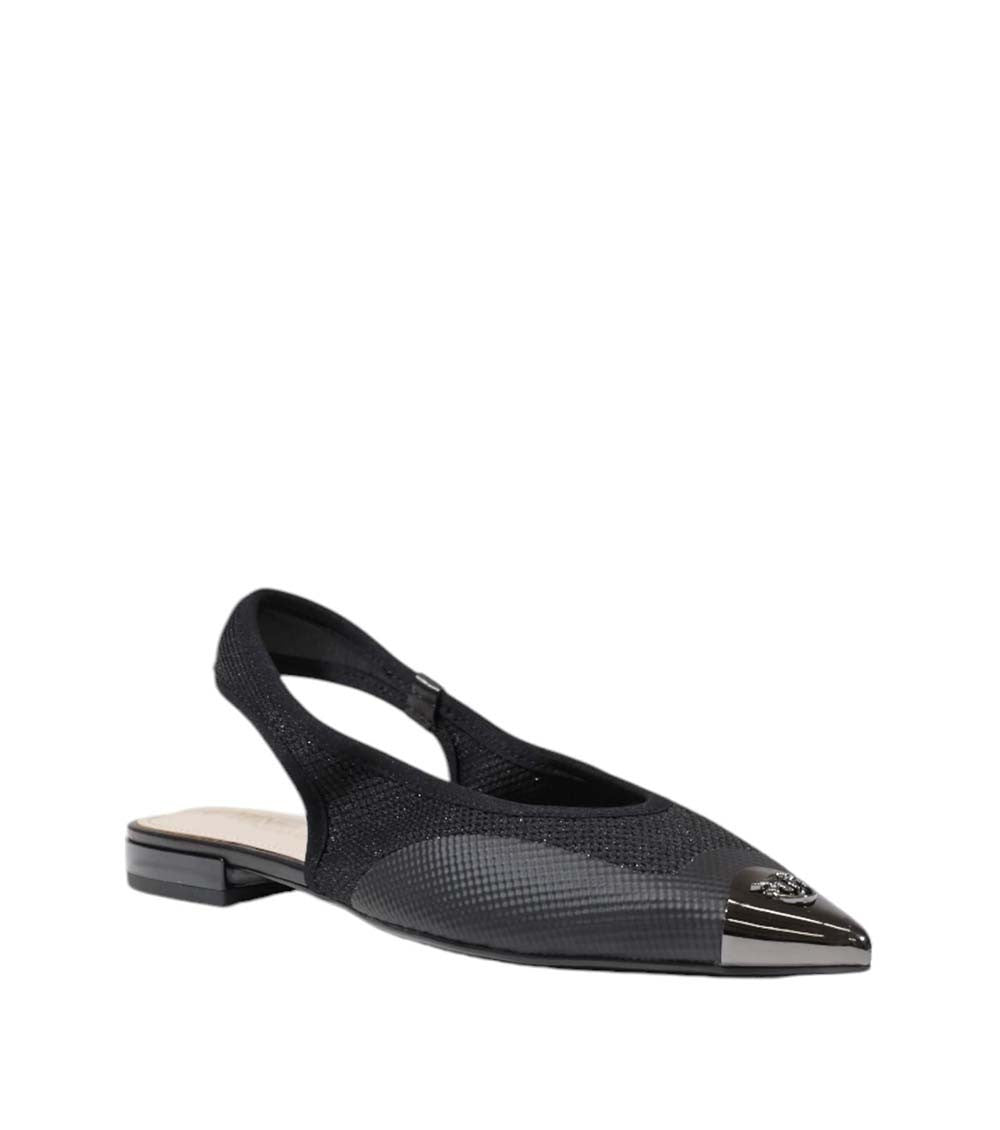 Black Textured Gianira Sandals 2