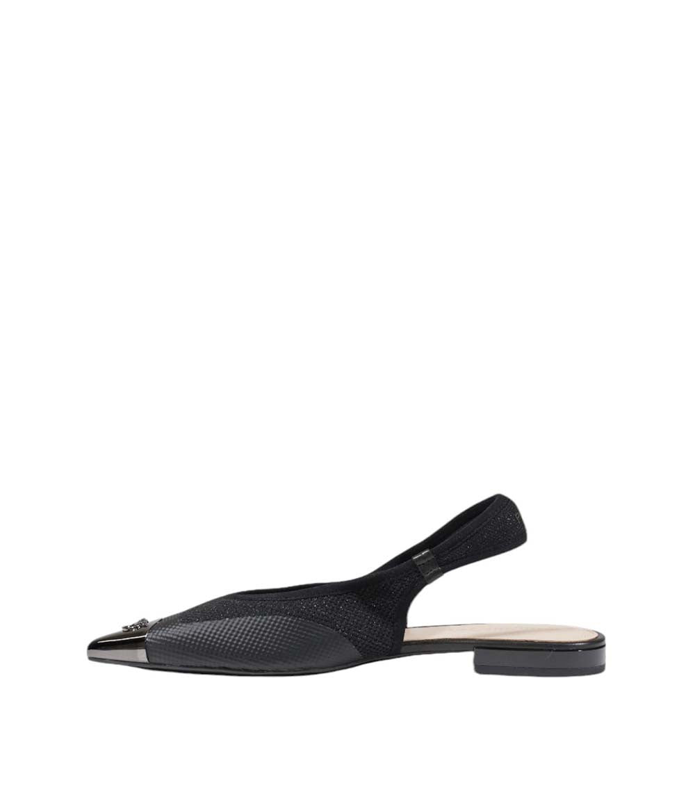 Black Textured Gianira Sandals 3