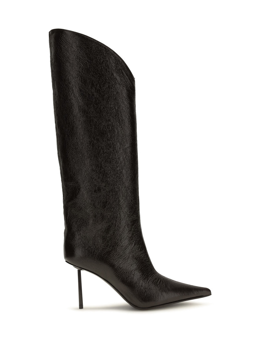 Black Textured Futura Boots 1