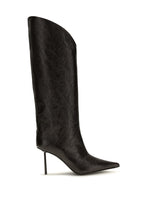 Black Textured Futura Boots 1