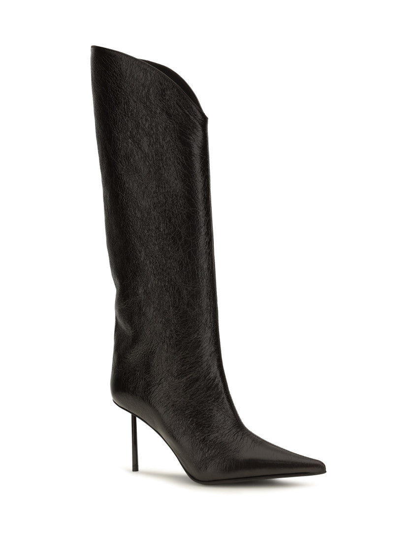 Black Textured Futura Boots 2