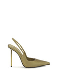 Green Amelia Slingback Pumps 1