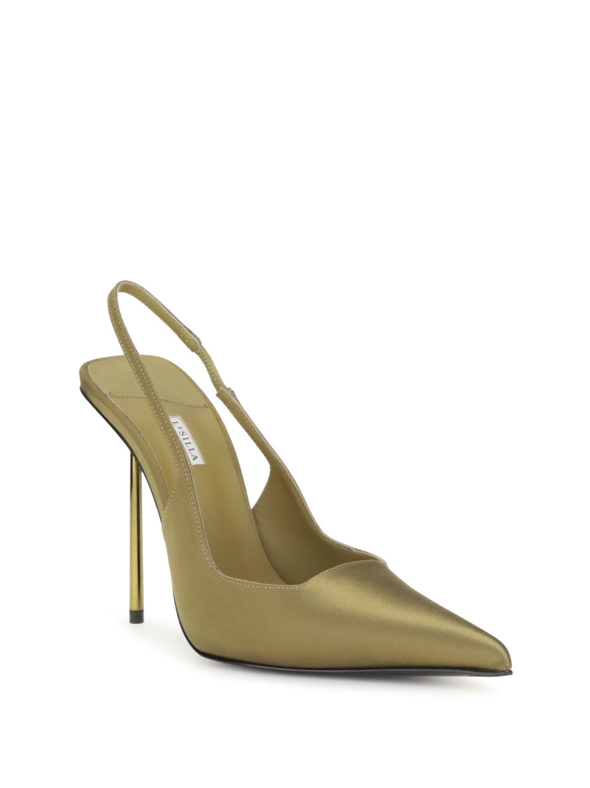 Green Amelia Slingback Pumps 2