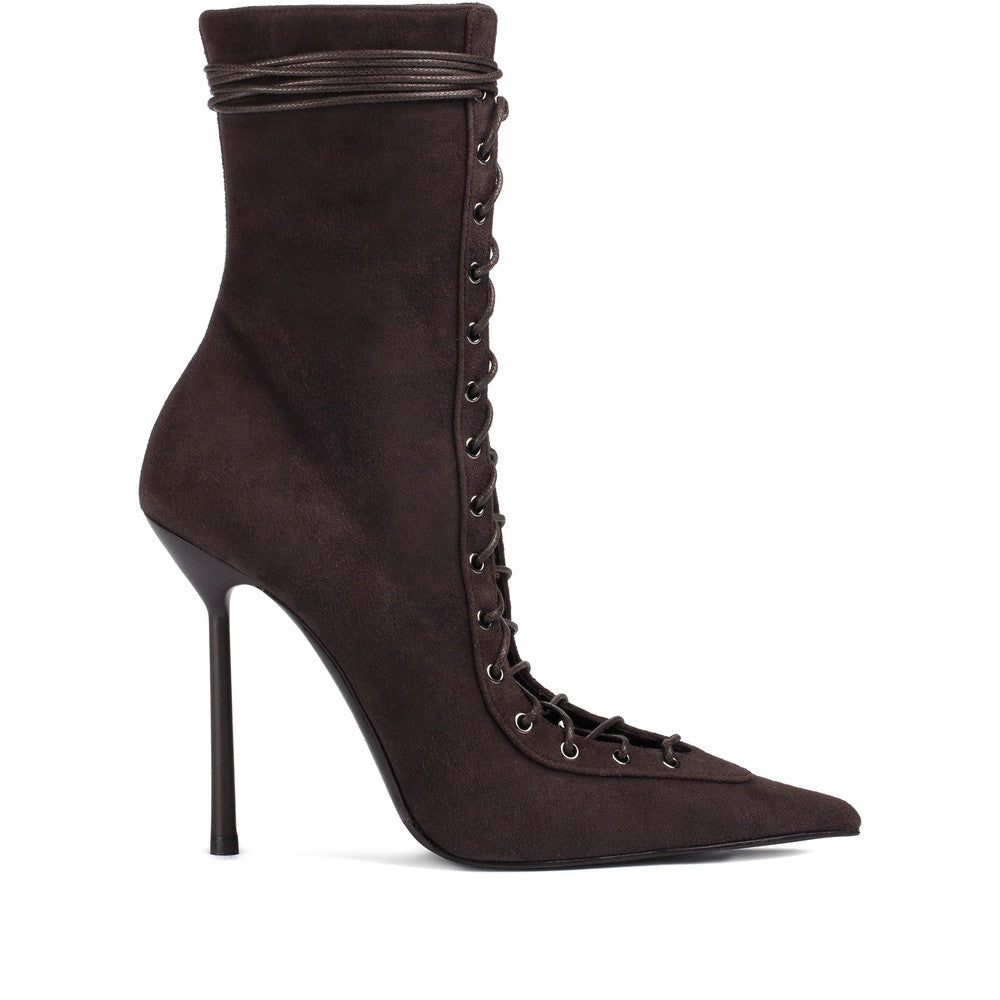 Brown Lace-Up Boots 1