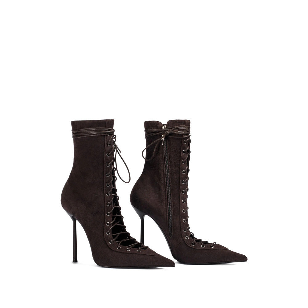 Brown Lace-Up Boots 2