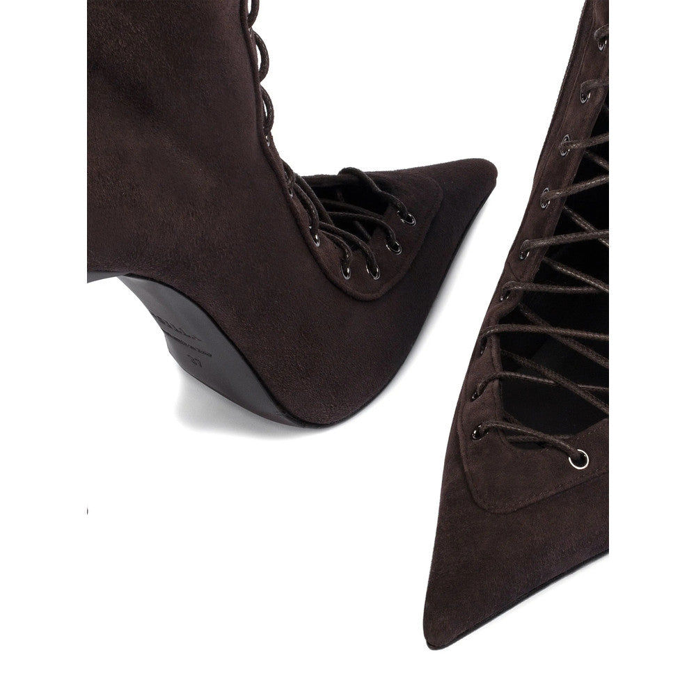 Brown Lace-Up Boots 3