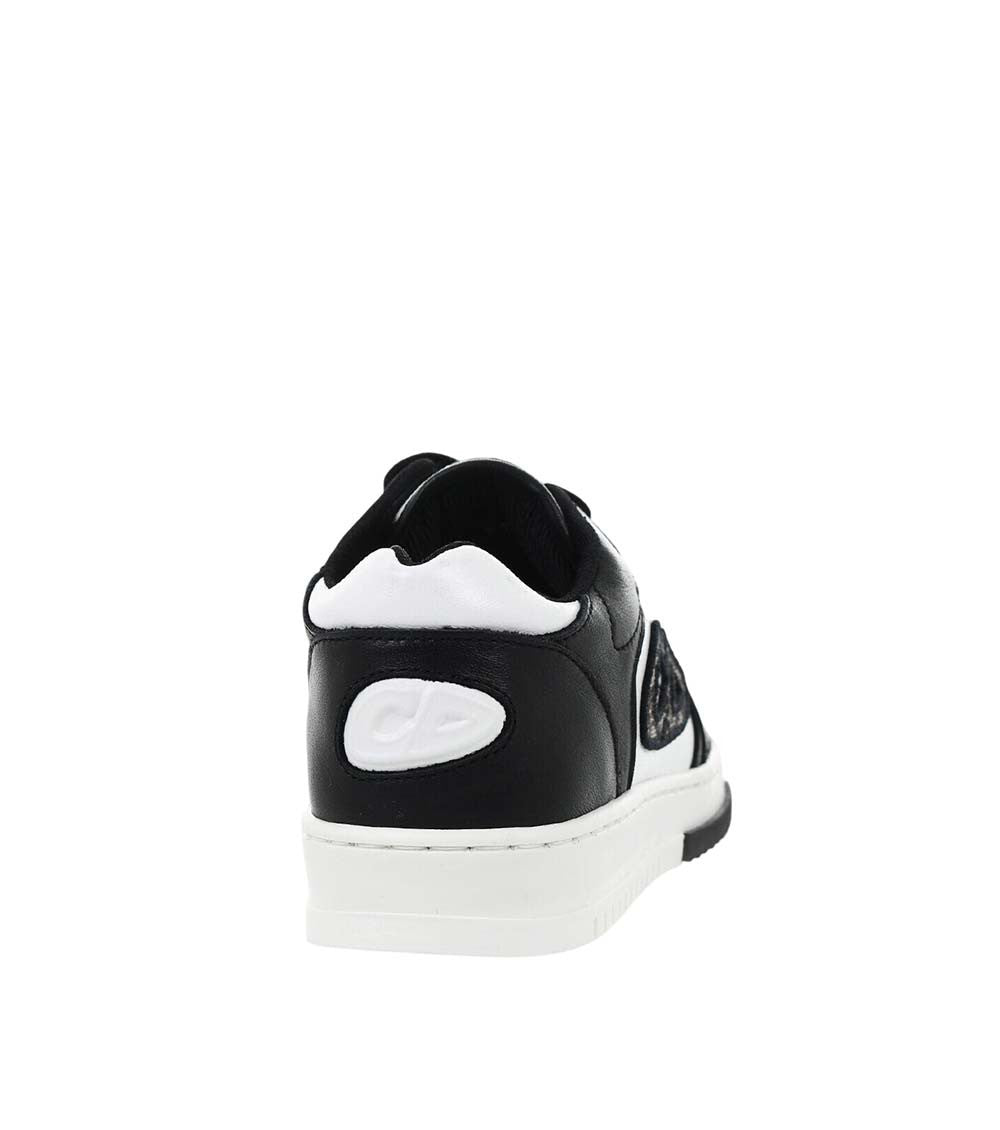 BlackWhite Dribble Low-top Sneakers 3
