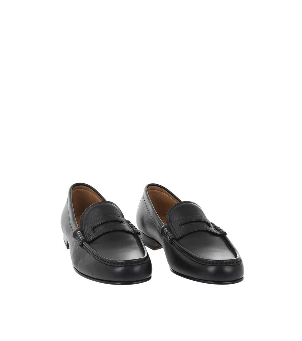 Black Granville Leather Loafers 2
