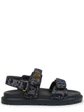 Blue Logo Signature Sandals 1