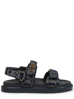 Blue Logo Signature Sandals 1