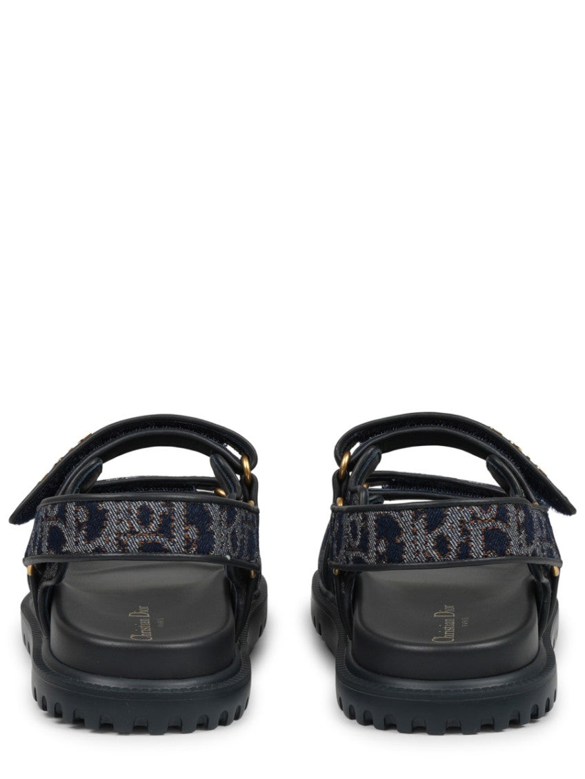 Blue Logo Signature Sandals 4