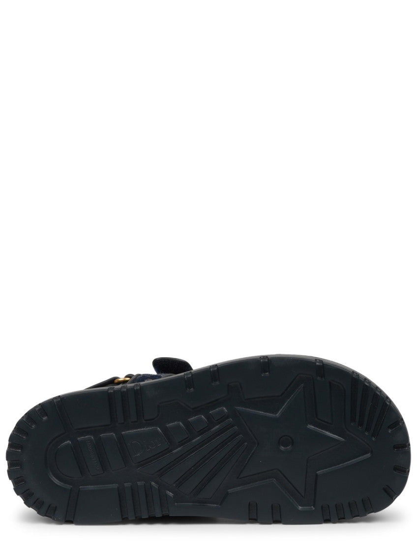 Blue Logo Signature Sandals 6