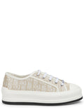 Gold Logo Motif Sneakers 1