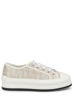 Gold Logo Motif Sneakers 1