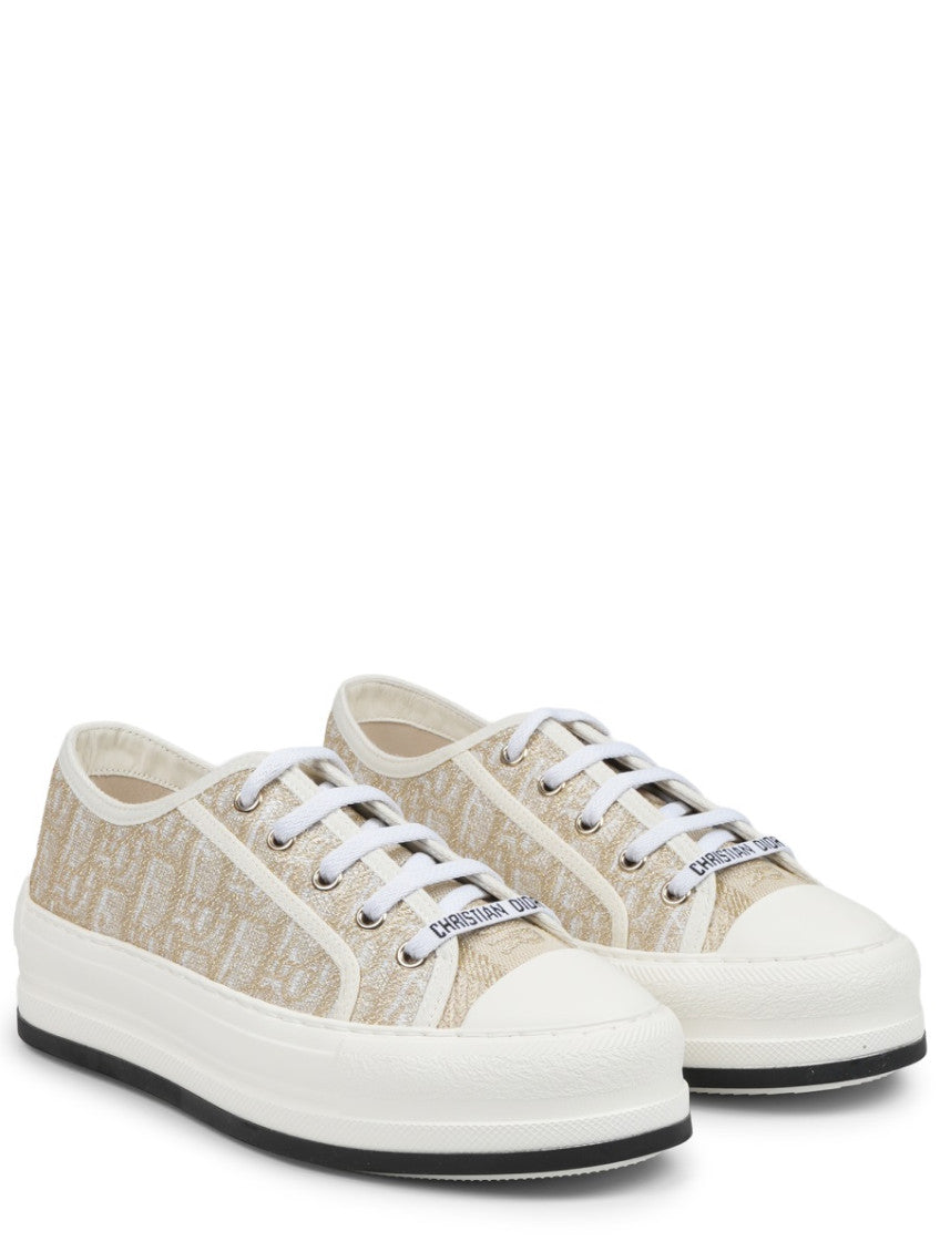 Gold Logo Motif Sneakers 2