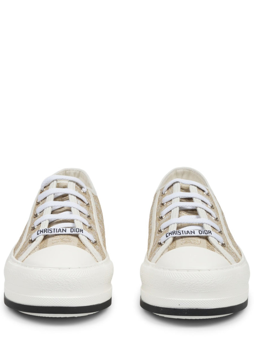 Gold Logo Motif Sneakers 3