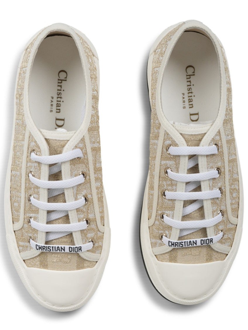 Gold Logo Motif Sneakers 5