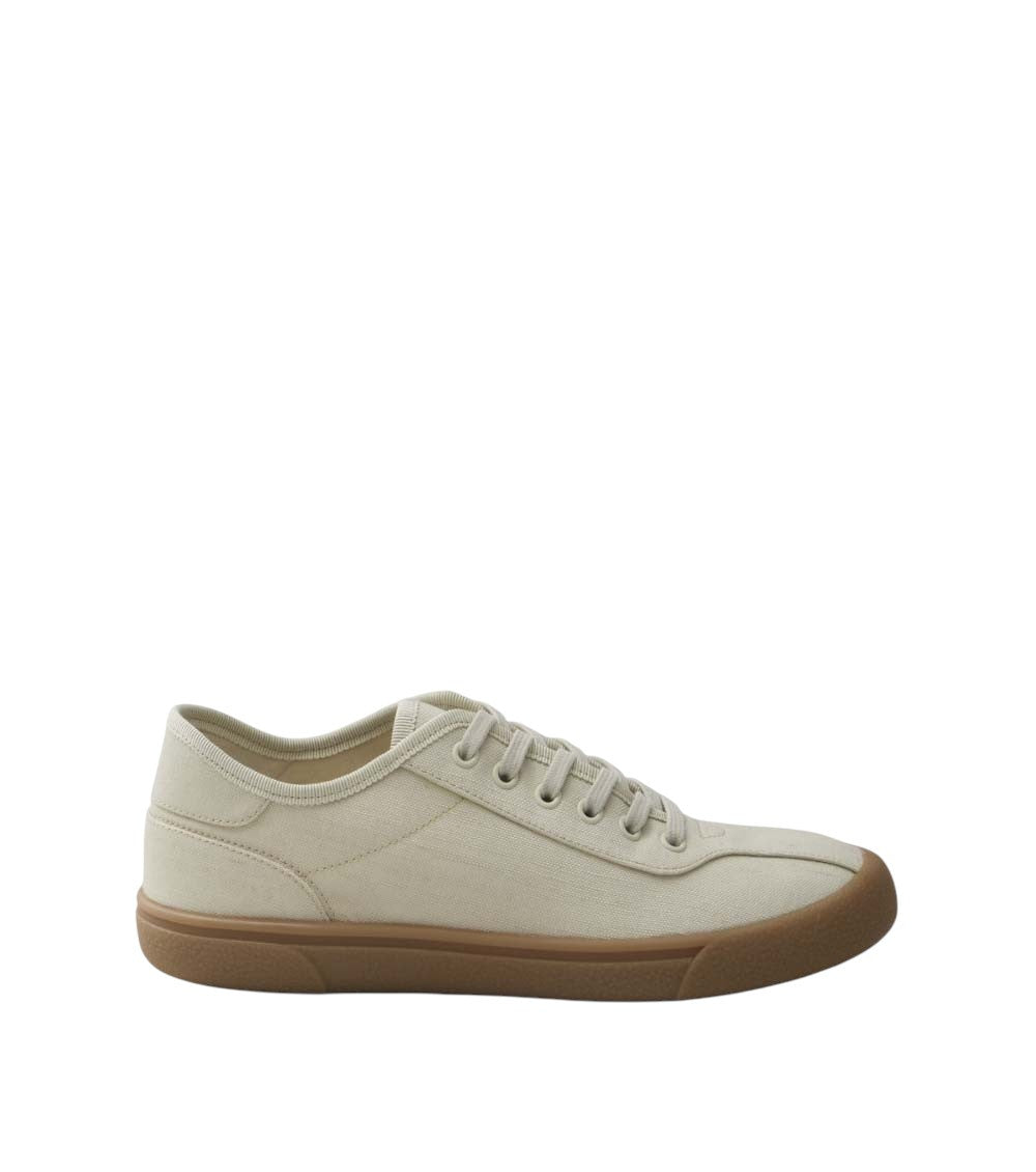 Beige Canvas Sneakers 1