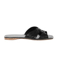 Black Leather Flats 1
