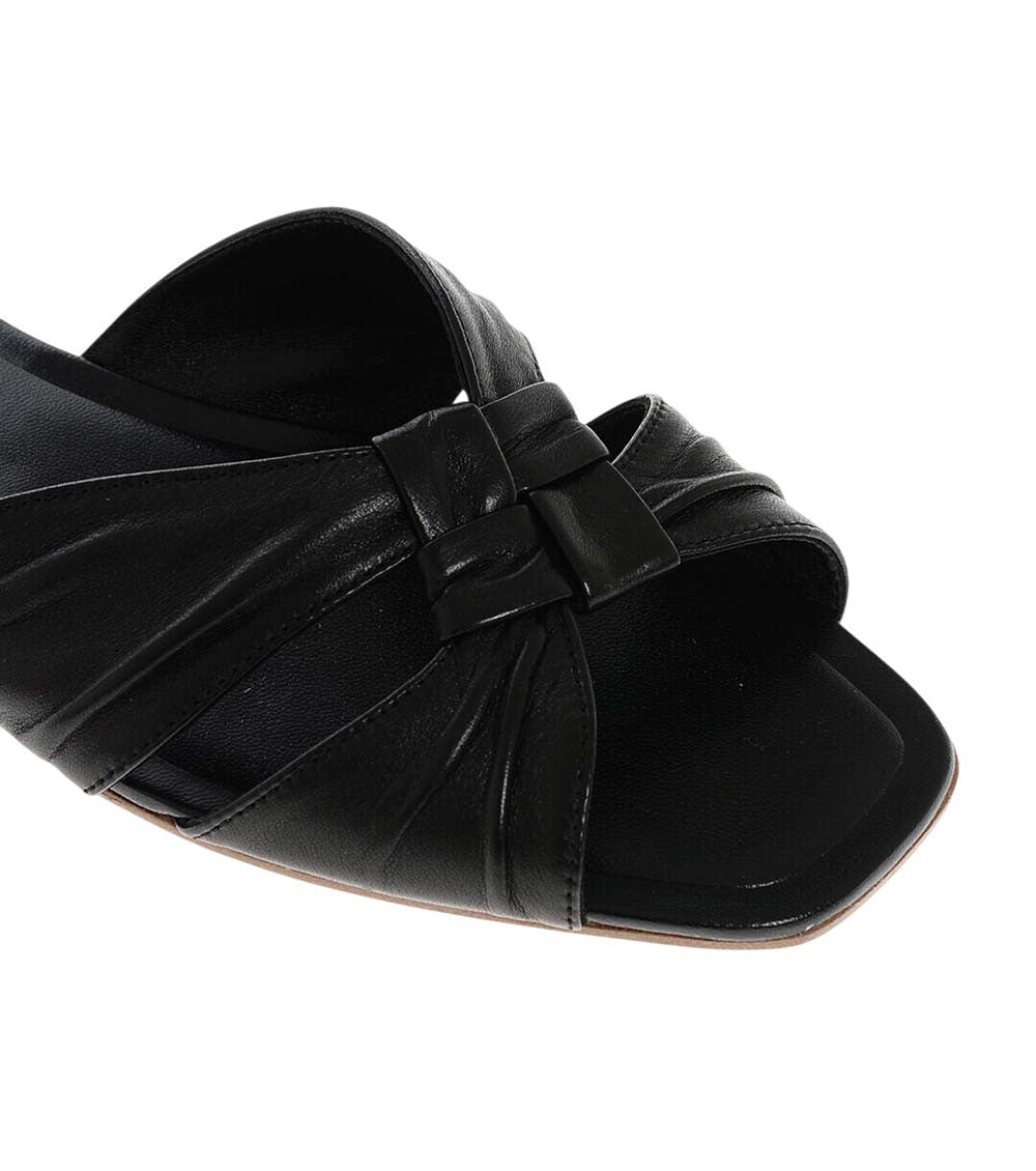 Black Leather Flats 4