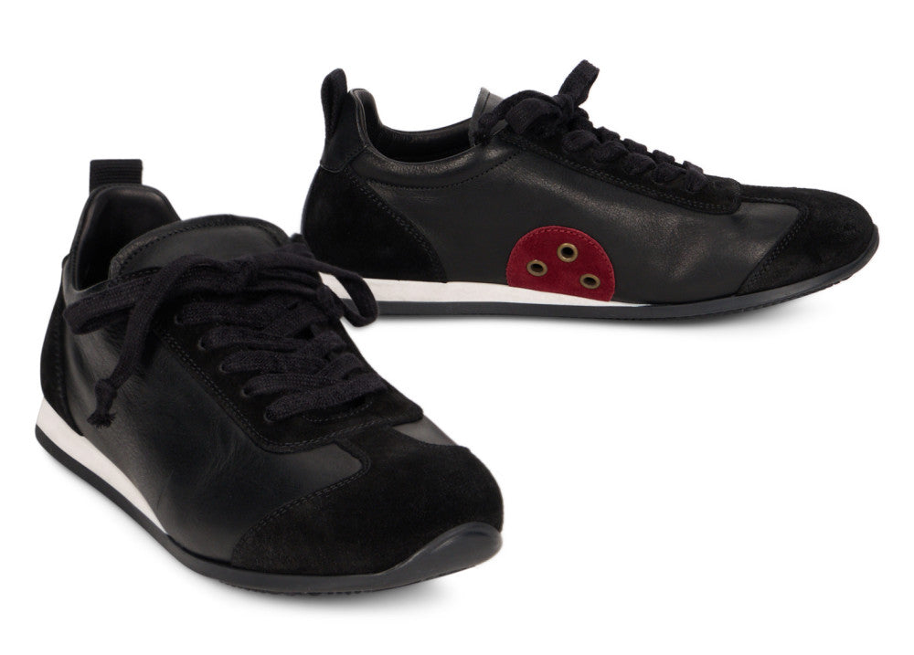 Black Leather Sneakers 3