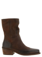 Brown Suede Texan Ankle Boots 1